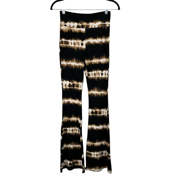 No Boundaries Black Tie Dye High Rise Flare T-Shirt Legging Pants Junior Small - Picture 1 of 11